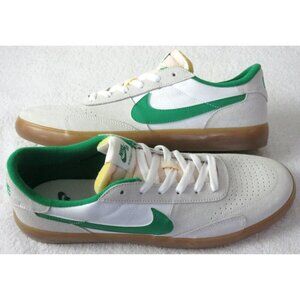 Nike Men's SB Heritage Vulc Skate Shoes Summit White Lucky Green Sizes NIB